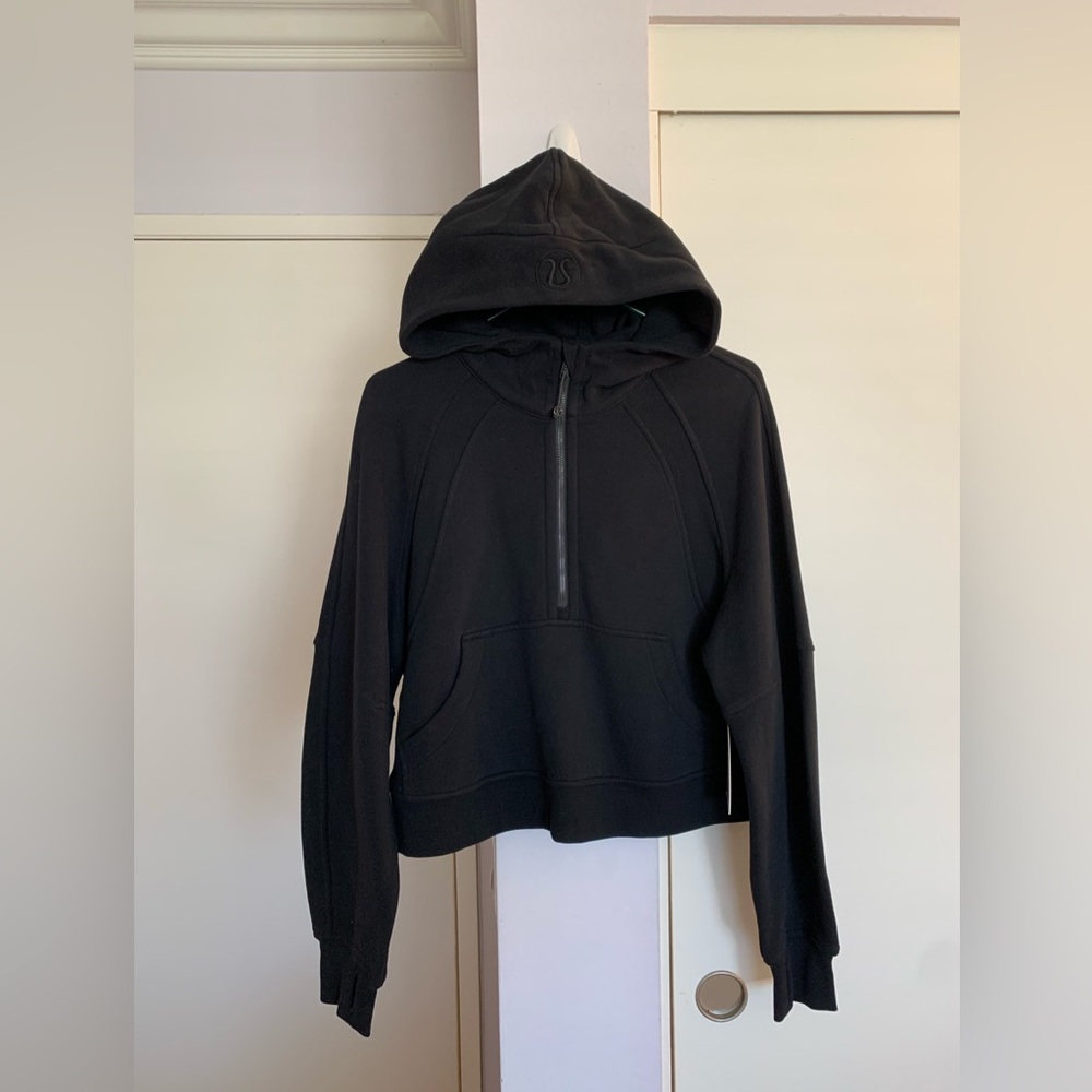 Lululemon Scuba Oversized 1/2 Zip Hoodie (black)